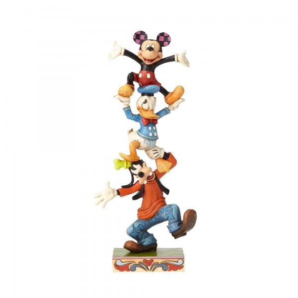 Teetering Tower-Goofy, Donald, and Mickey Figurine Jim Shore