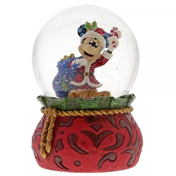 Disney Jim Shore- Bringing Holiday Cheer Mickey Mouse Waterball