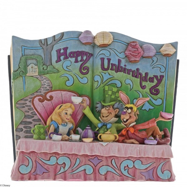 Happy Unbirthday-Alice in Wonderland Story Book Figurine
