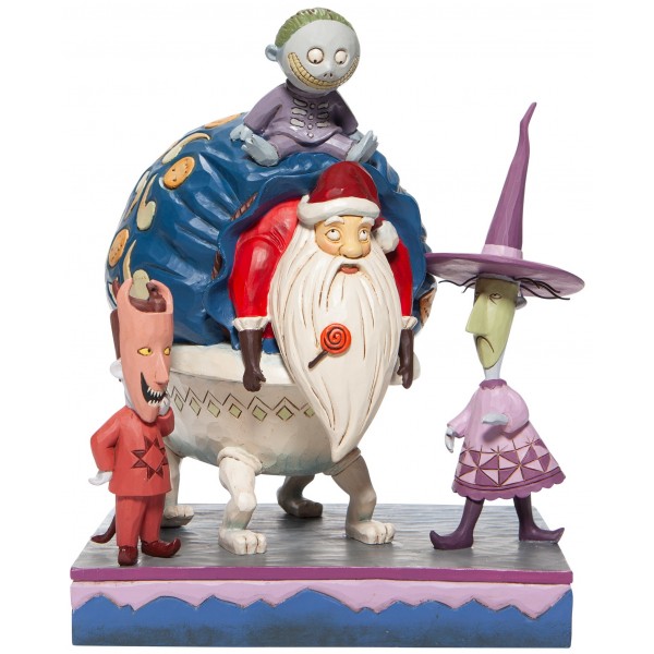 Bagged and Delivered Nightmare Before Christmas (Lock, Shock and Barrel with Santa Figurine)
