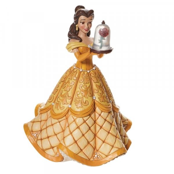 A Rare Rose - Belle Deluxe Figurine by Jim Shore Disney