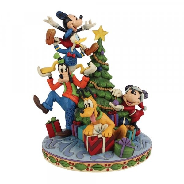 Fab 5 Decorating Tree with Illuminated Star Figurine by Jim Shore Design