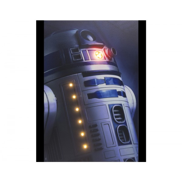R2D2 Star Wars Illuminated Canvas with Led
