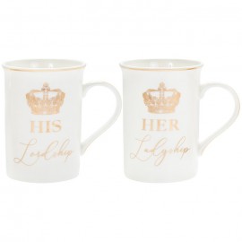 Lord Lady Cup Saucer Pair