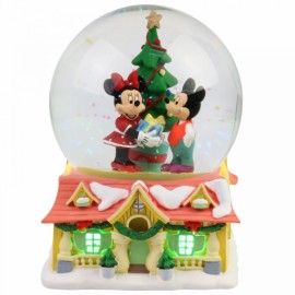 Mickey and Minnie Christmas Waterball by Department56 