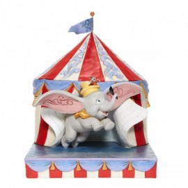 Over the Big Top - Dumbo Circus out of Tent Figurine Jim Shore