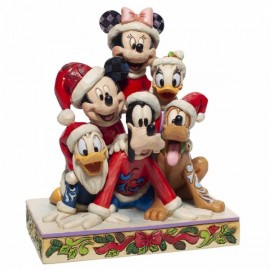 Mickey and Friends Stacked Figurine Christmas Jim Shore