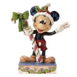 Mickey Mouse Candy Cane Figurine by Jim Shore