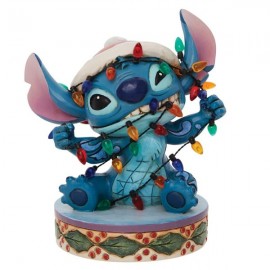 Stitch Wrapped in Lights Figurine by Jim Shore