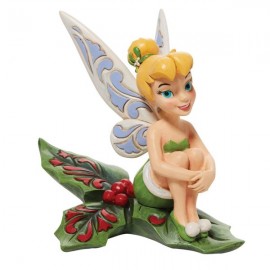 Tinkerbell Sitting in Holly Figurine by Jim Shore