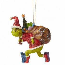 Grinch Tiptoeing (Hanging Ornament) by Jim Shore