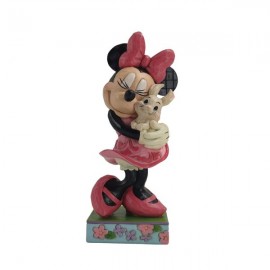  Sweet Spring Snuggle (Minnie Mouse Holding Bunny Figurine) by Jim Shore