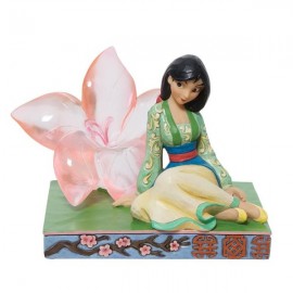 Mulan with Clear Resin Cherry Blossom by Jim Shore