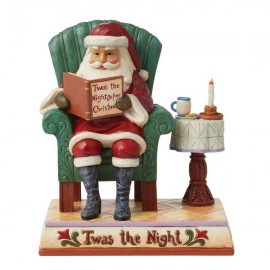 Twas the Night Before Christmas Santa Reading Figurine by Jim Shore