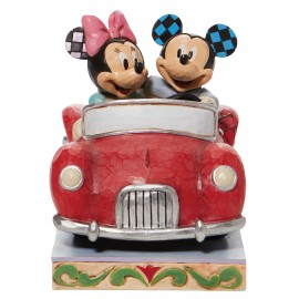 Mickey and Minnie Mouse in Car Cruising by Jim Shore