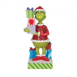 Grinch Holding Presents Figurine by Jim Shore