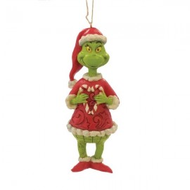  Grinch Holding Heart Shaped Candy Cane Hanging Ornament by Jim Shore