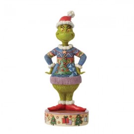 Grinch Wearing Ugly Sweater Figurine by Jim Shore