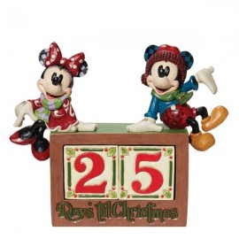 Mickey & Minnie Mouse Christmas Calendar by Jim Shore 
