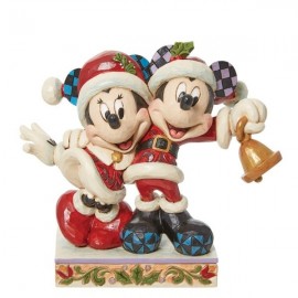 Mickey & Minnie Mouse Santa Figurine by Jim Shore