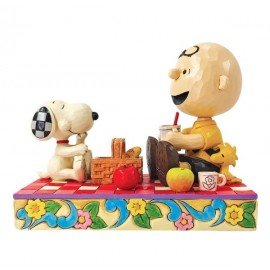 Snoopy, Woodstock and Charlie Brown Picnic Figurine