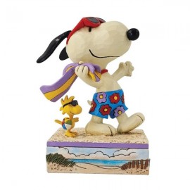 Snoopy & Woodstock on the Beach Figurine Beach Buddies by Jim Shore