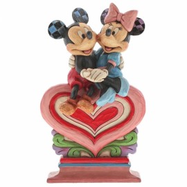Heart to Heart Mickey Mouse & Minnie Mouse Figurine