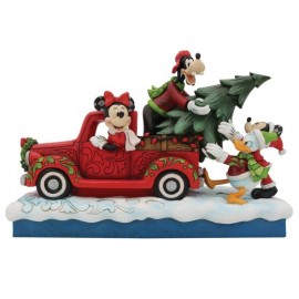 Mickey Mouse and Friends with Red Truck Figurine Jim Shore design
