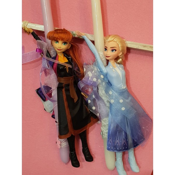 Λαμπάδα Έλσα Άννα Frozen Κούκλες