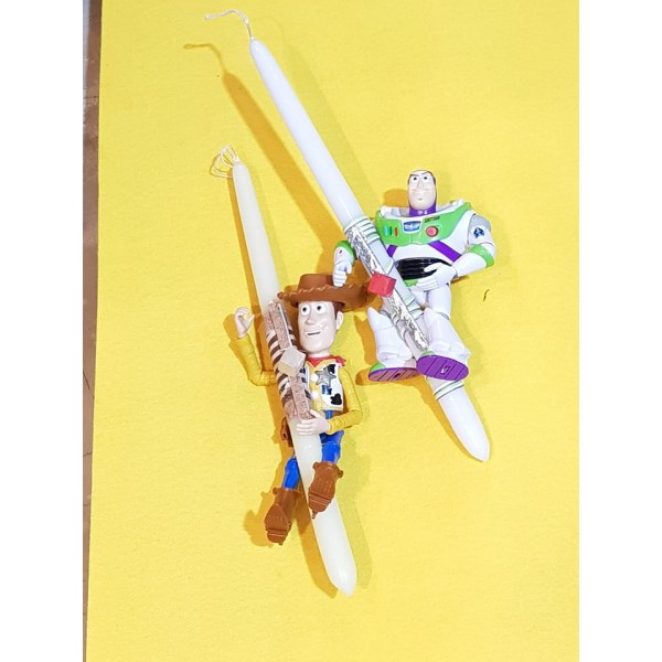 Λαμπάδα Woody- Buzz Toy Story με τις Αυθεντικές Φωνές