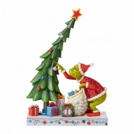 Φιγούρα Grinch που Ξεστολίζει το Χριστουγεννιάτικο Δέντρο από τον Jim Shore