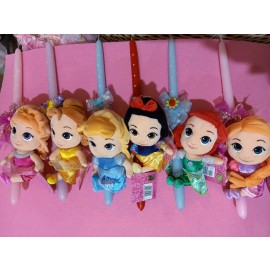 Λαμπάδα Πριγκίπισσες Disney Λούτρινο