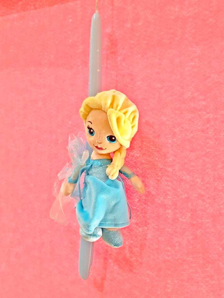 Λαμπάδα Έλσα Άννα Frozen Λούτρινο