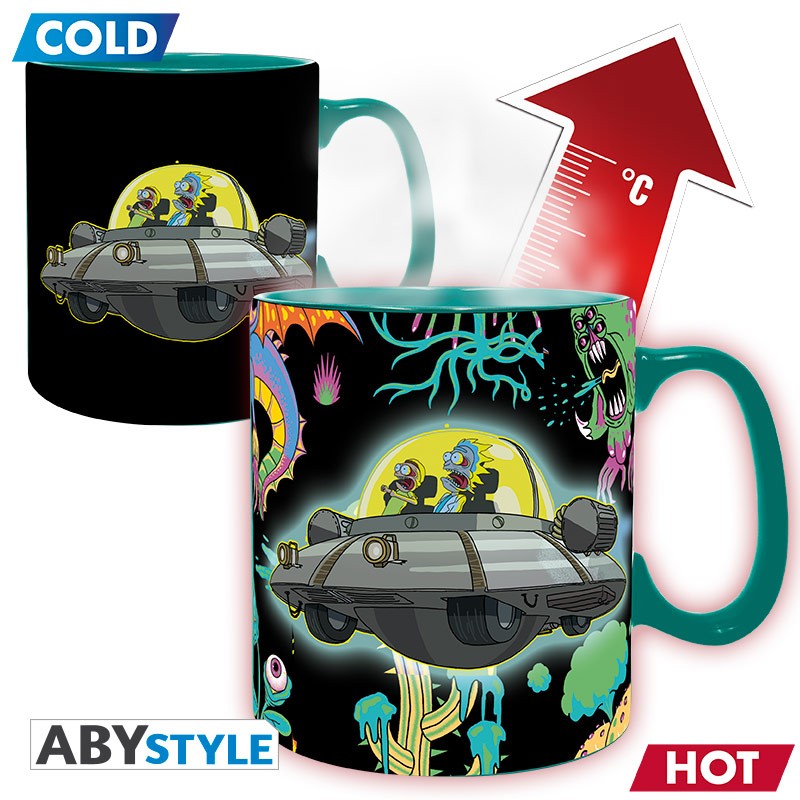 RICK & MORTY - Mug Heat Change - 460 ml - Spaceship