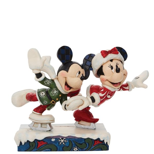 Mickey and Minnie Ice Skating Figurine - Image 2