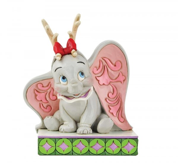 Santa's Cheerful Helper - Flying Dumbo as a Reindeer Figurin - Image 2
