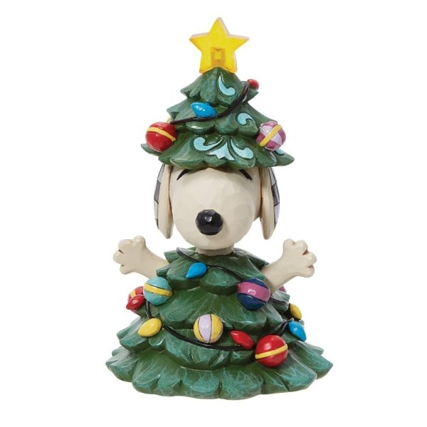 Snoopy Dressed as a Tree Figurine by Jim Shore - Image 2
