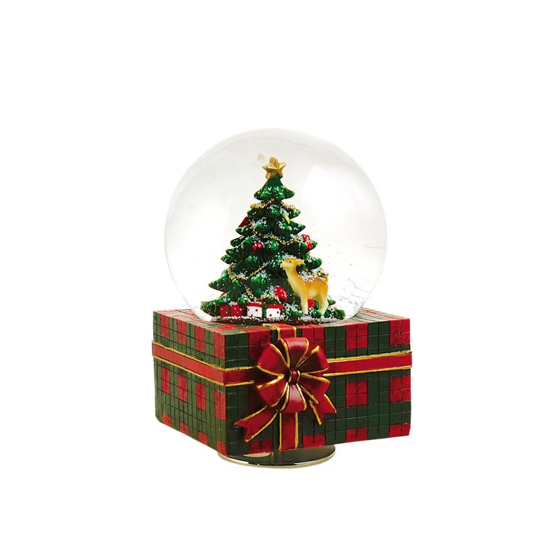 Snow Globe Music Box Christmas Present - Image 2