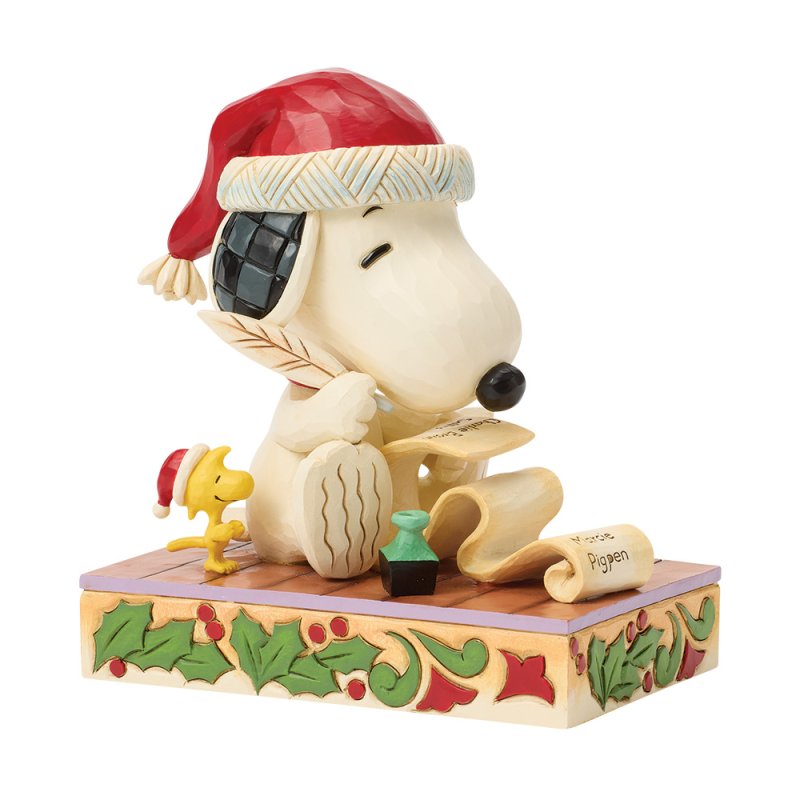Snoopy και Woodstock με Χριστουγεννιάτικη Λίστα – Peanuts by Jim Shore